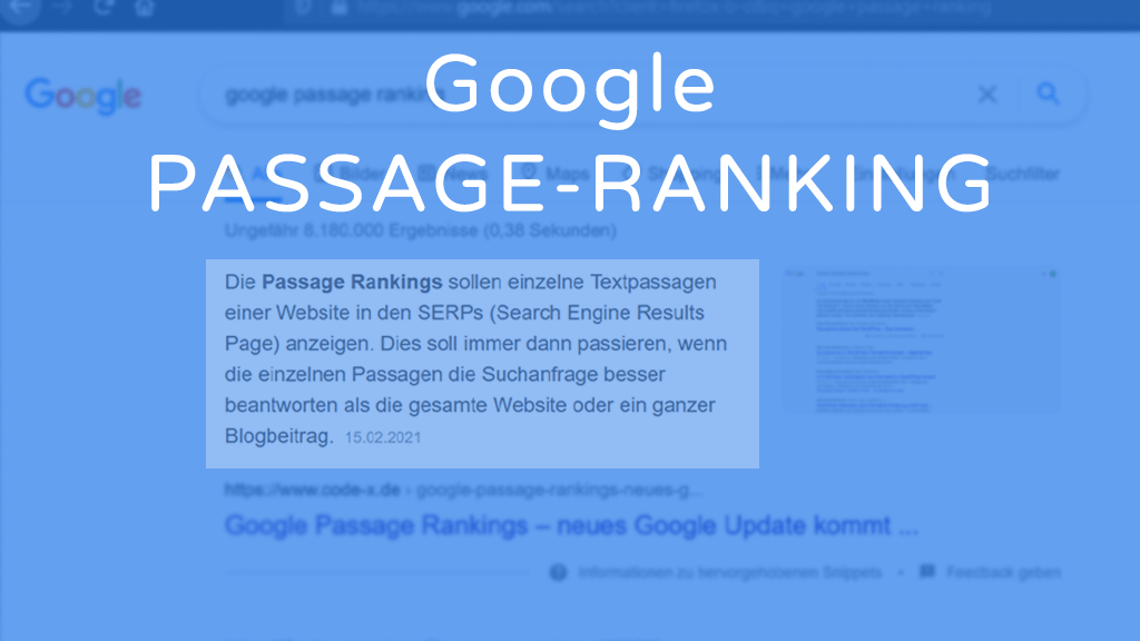 Google Passage Ranking
