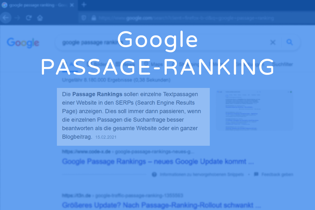 Google Passage Ranking